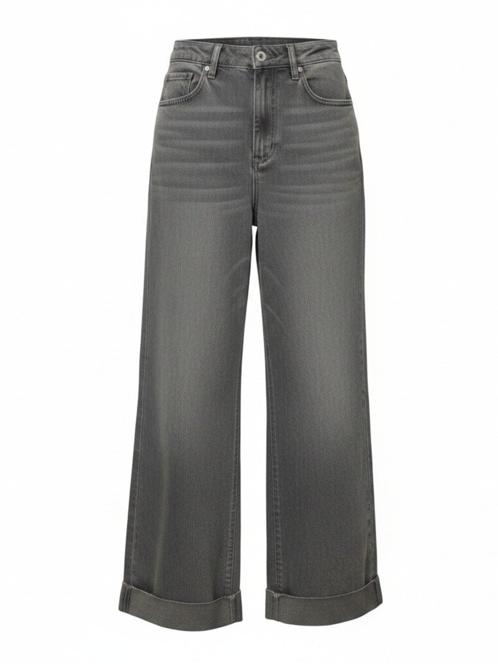 Pilcro High-Rise Wide-Leg Grey Jeans - Size 31